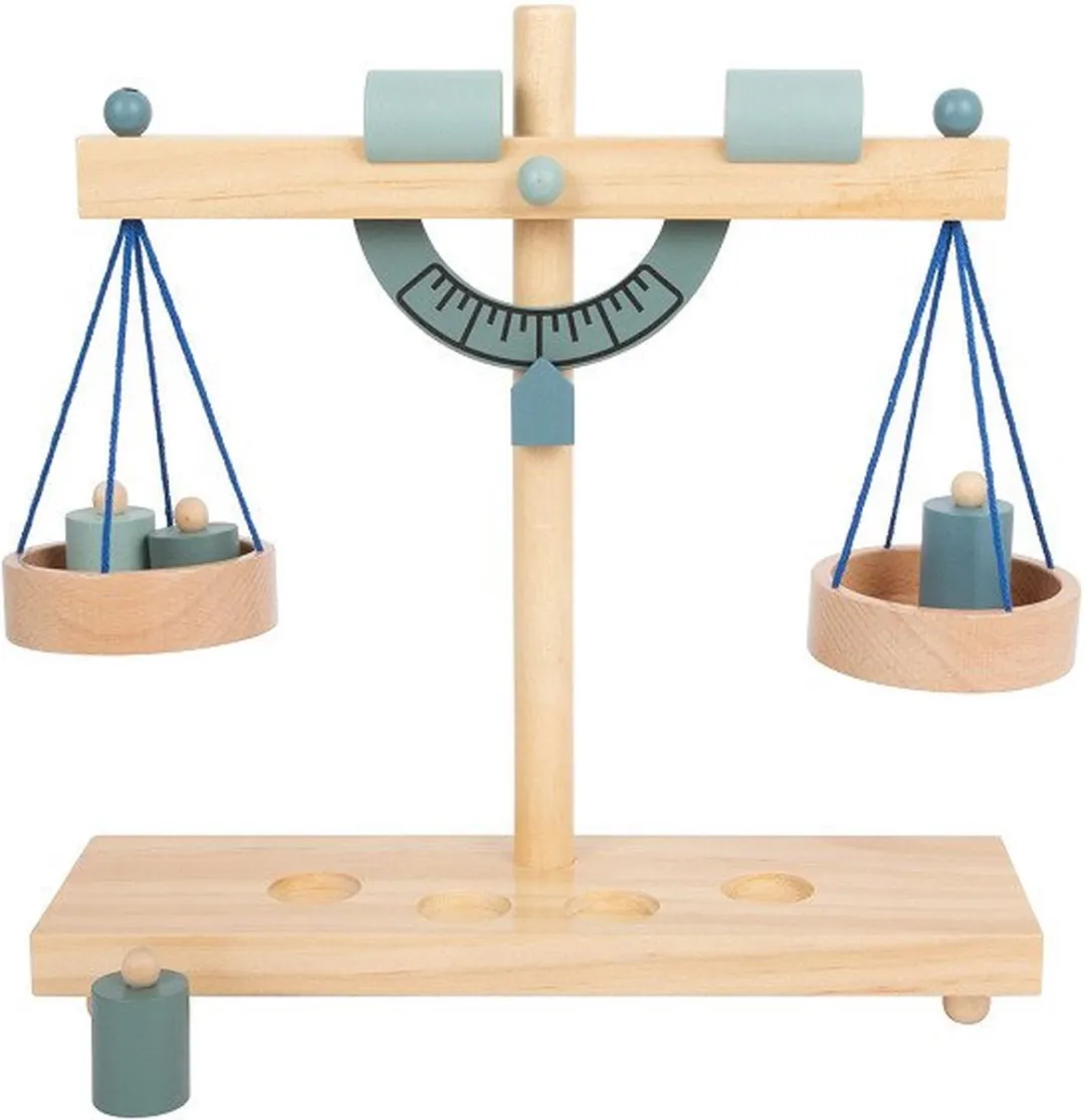 Small Foot Houten Weegschaal met Gewichten - 5-delig Multicolor