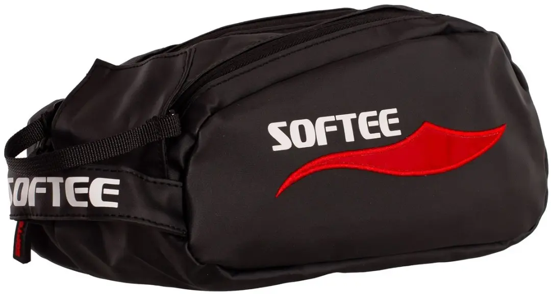 Softee Air Toilettas - Zwart/Rood - afbeelding 2 van 2