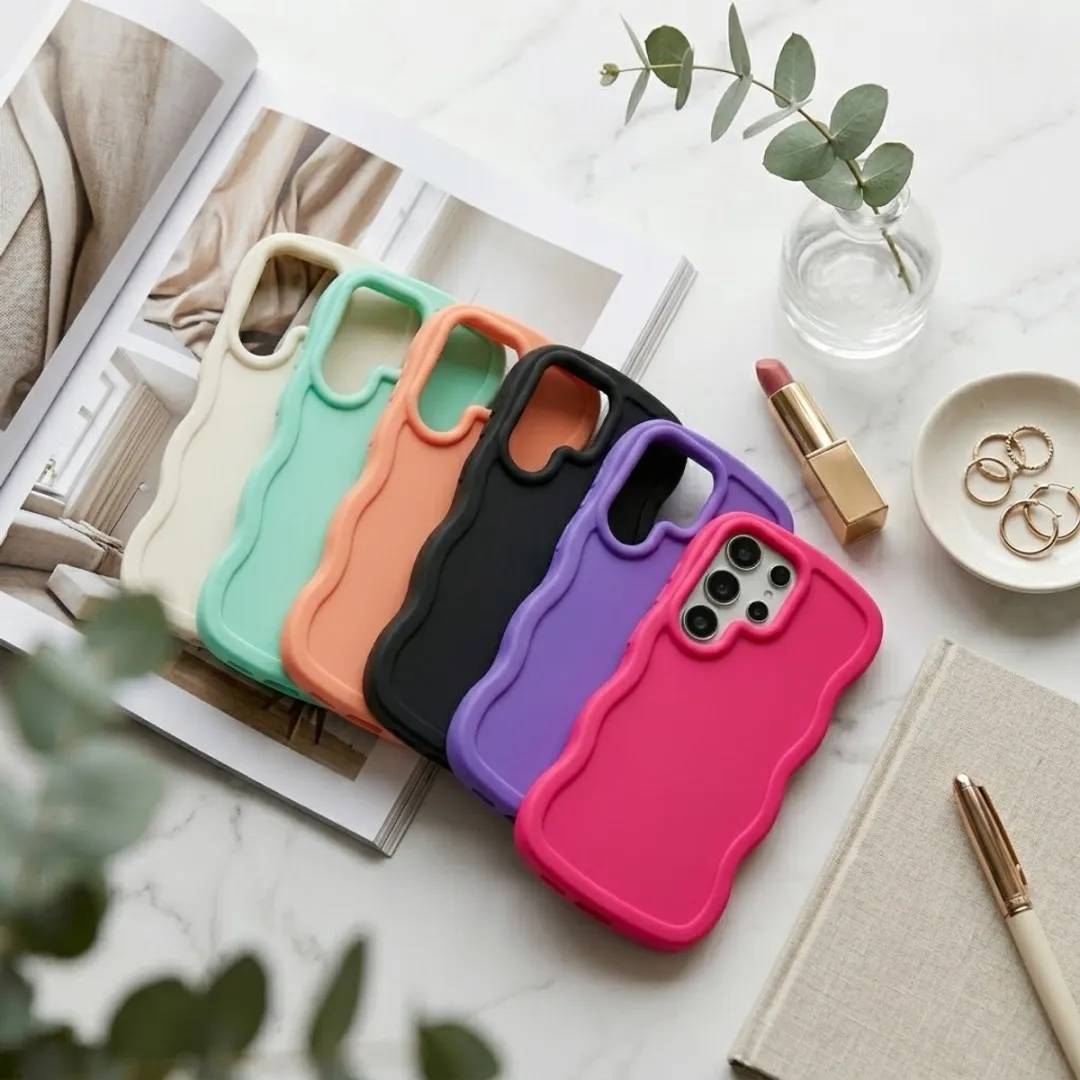 NUVEX Siliconen Hoesje Set Samsung Galaxy S25 Ultra - 6 Stuks - Mintgroen/Zwart/Roze