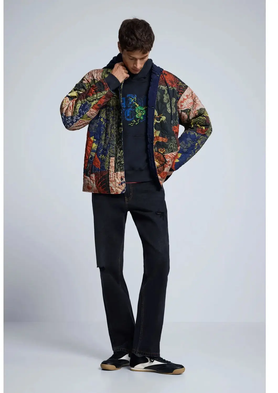 Desigual Japan Hooded Jacket - Marine - afbeelding 6 van 6