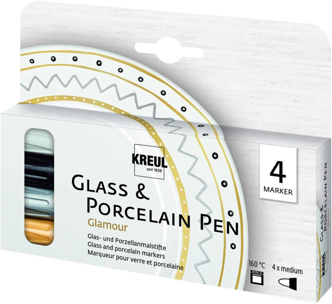 Kreul Porseleinstiften Glamour Set
