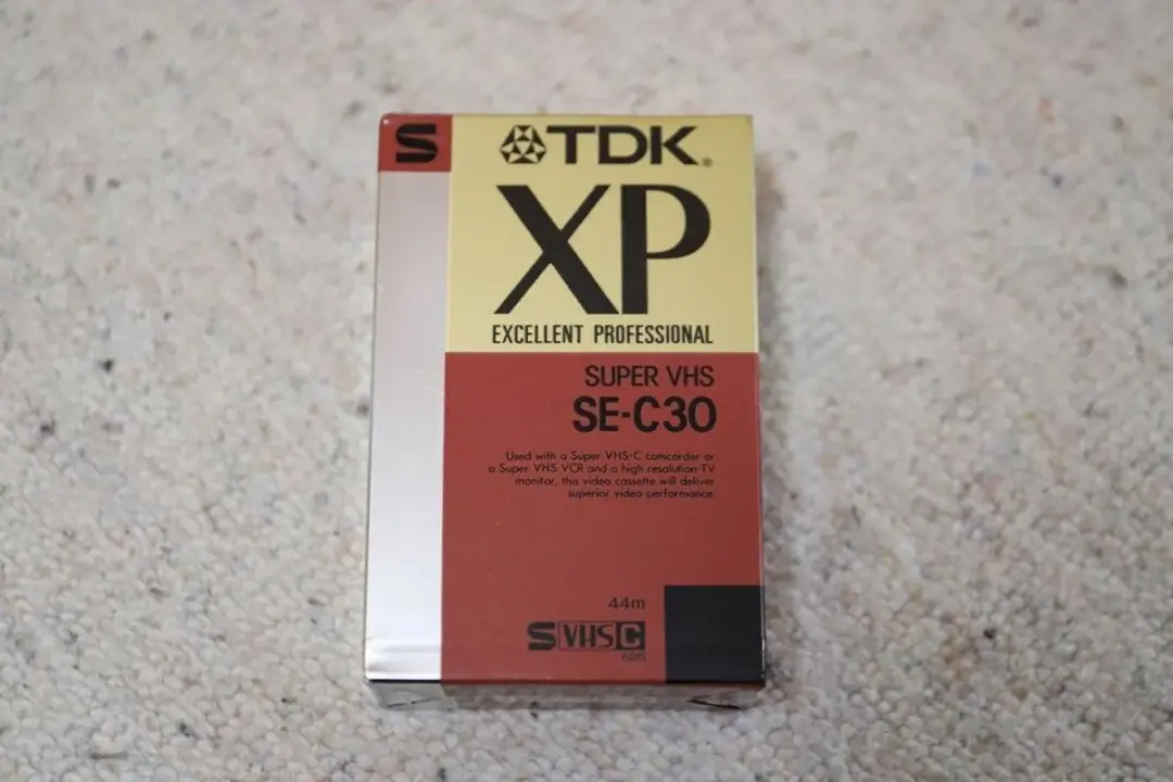 TDK XP Super VHS SE-C30 video cassette