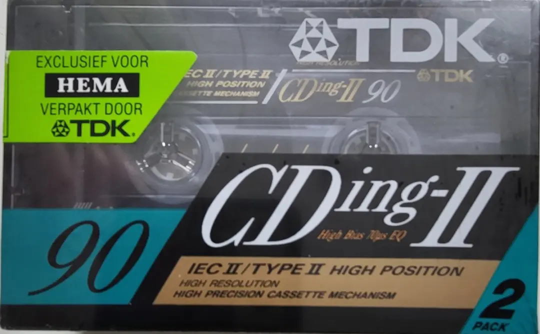 TDK CDing-II 90 Cassette Bandje- 2 pack