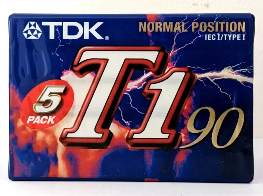 TDK T1 90 cassettebandjes Type-1 5-Pack