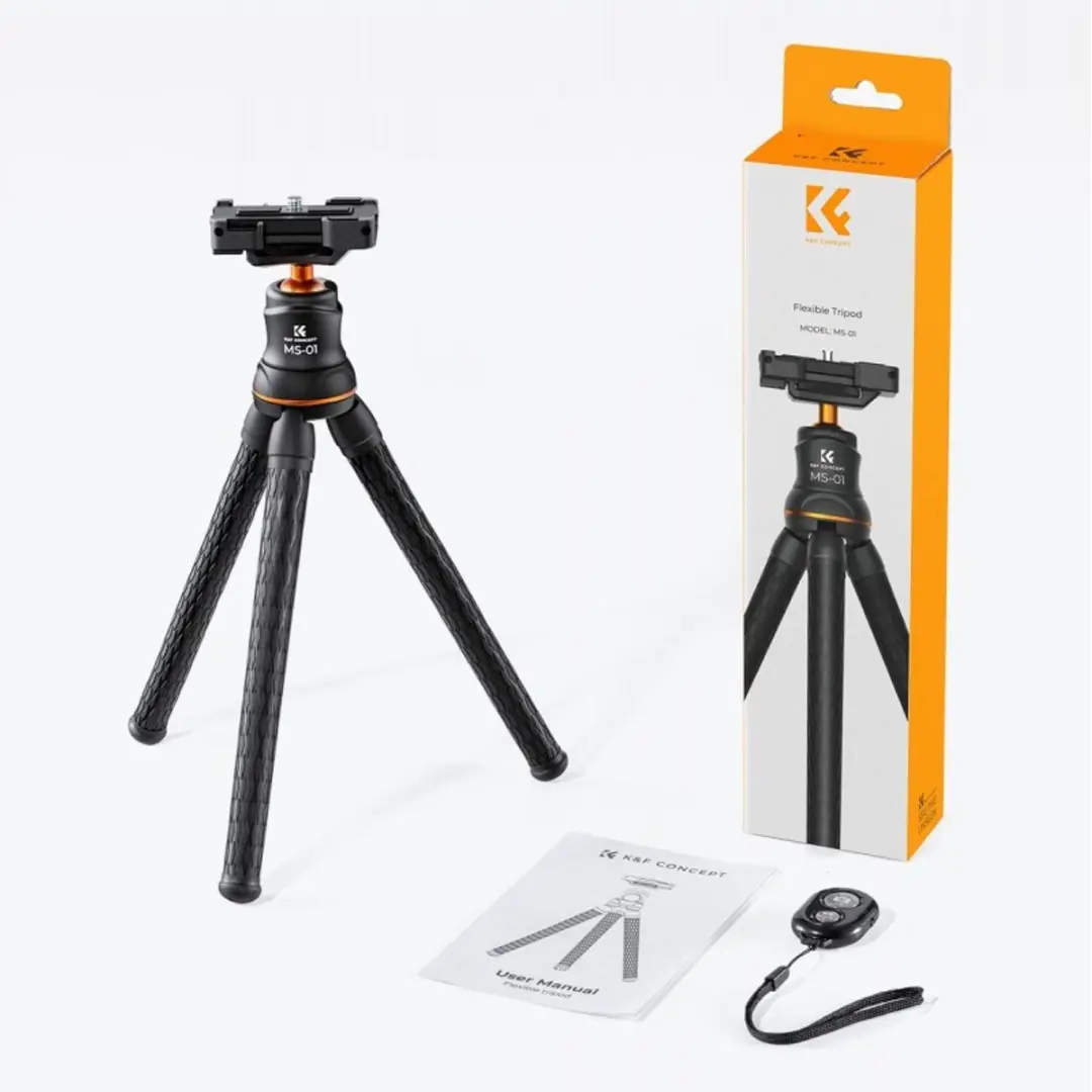 K&F Concept Flexibel Statief KF09.129 - Zwart - afbeelding 5 van 6
