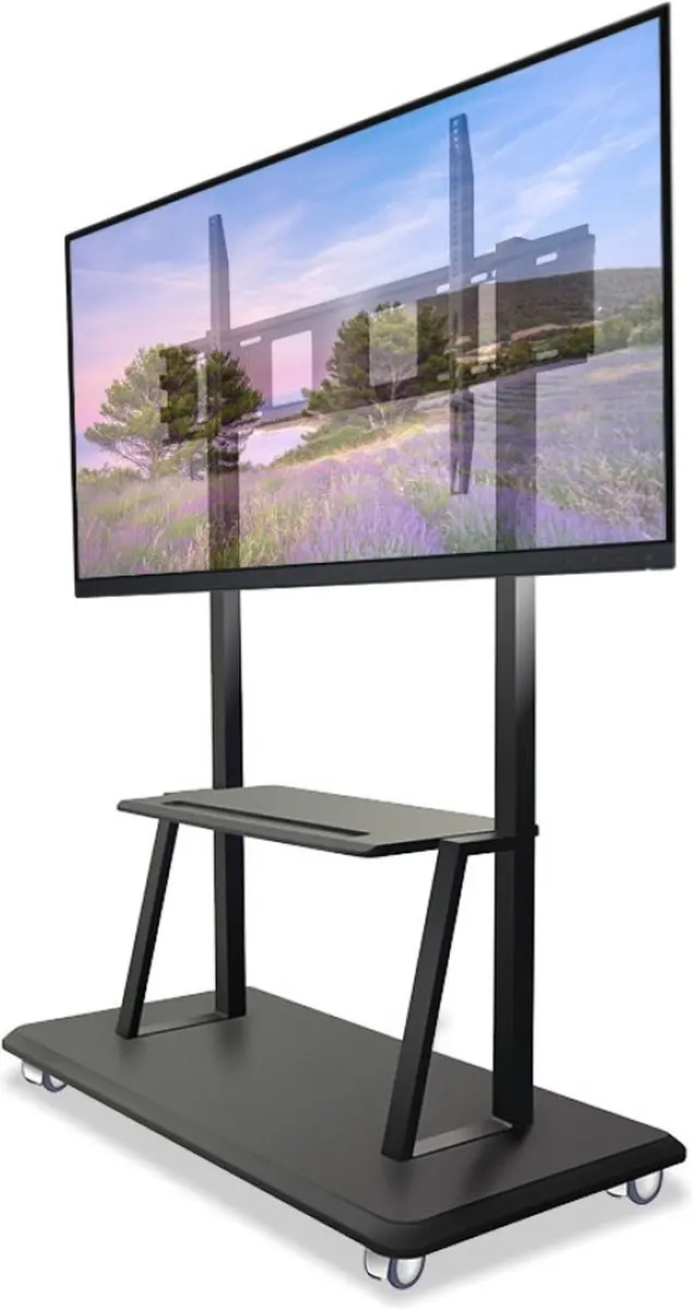 Techly ICA-TR31 Mobiele TV-Standaard 55-120 Inch - Zwart - afbeelding 2 van 6