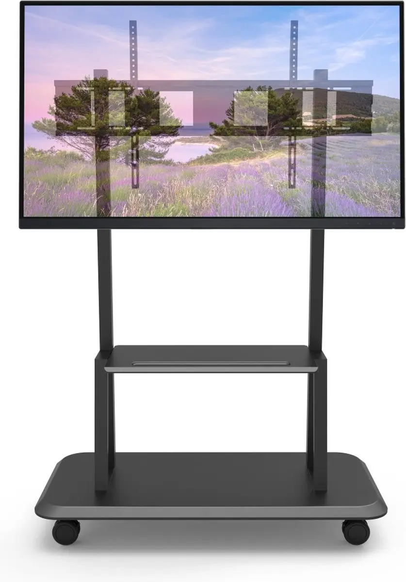 Techly ICA-TR31 Mobiele TV-Standaard 55-120 Inch - Zwart - afbeelding 5 van 6