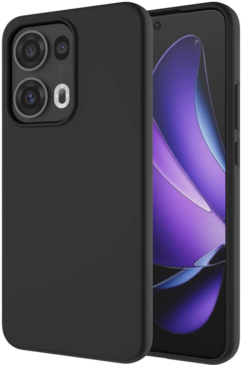 Just in Case TPU Hoesje Oppo Reno13 Pro - Effen Zwart - 8720878509185