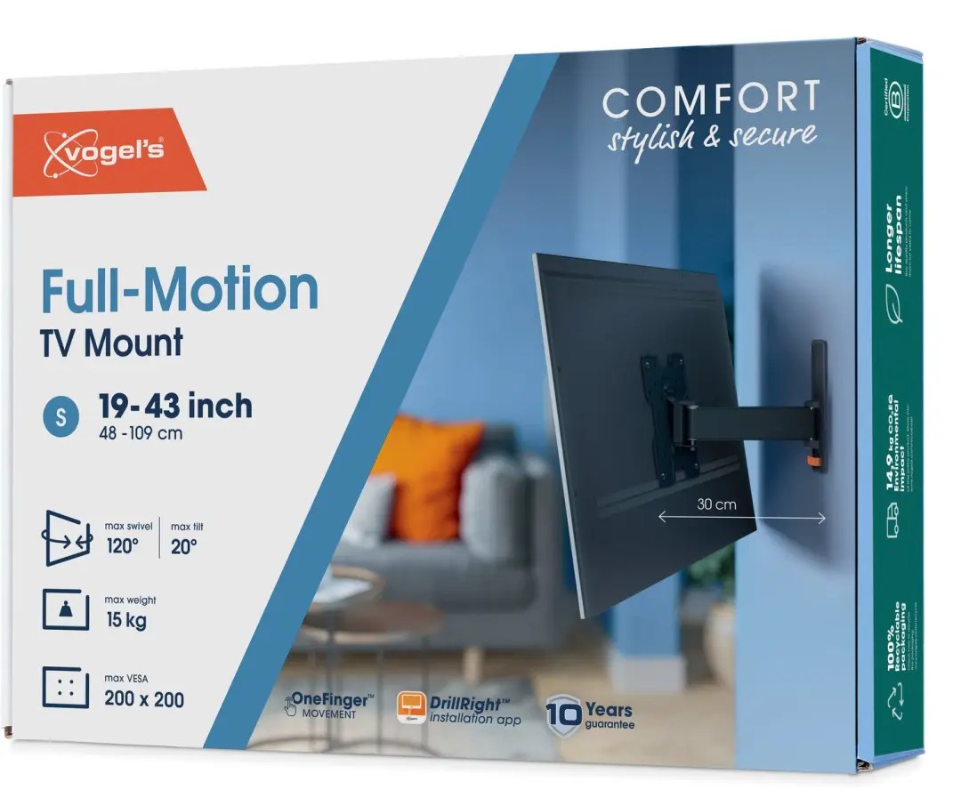 Vogel's COMFORT TVM 4225 S TV-beugel - 19-43 inch - afbeelding 6 van 6