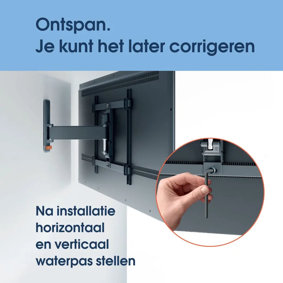 Vogel's COMFORT TVM 4425 M Draaibare tv-beugel - Zwart - afbeelding 2 van 6