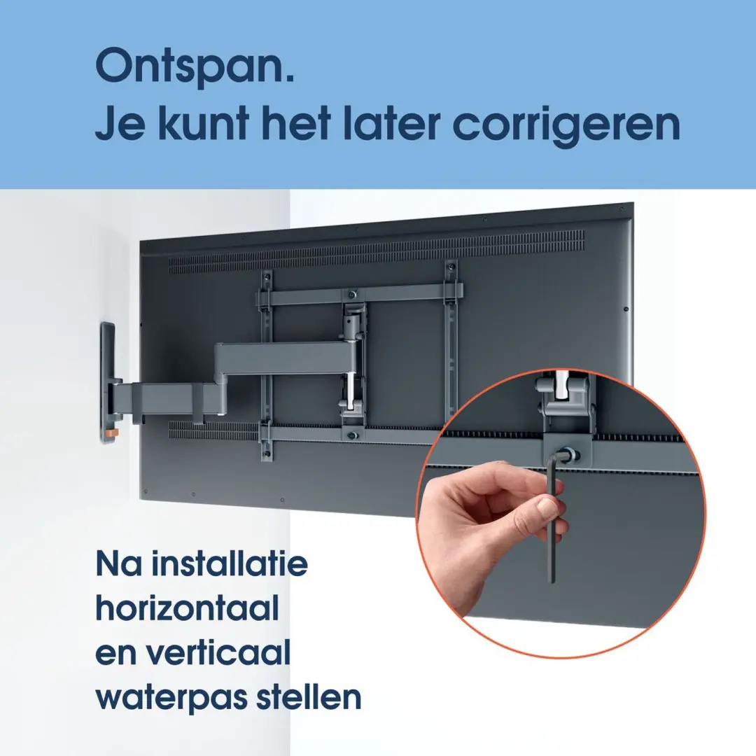 Vogel's COMFORT 4645 L TV-beugel 40-77 inch - Zwart - afbeelding 3 van 6