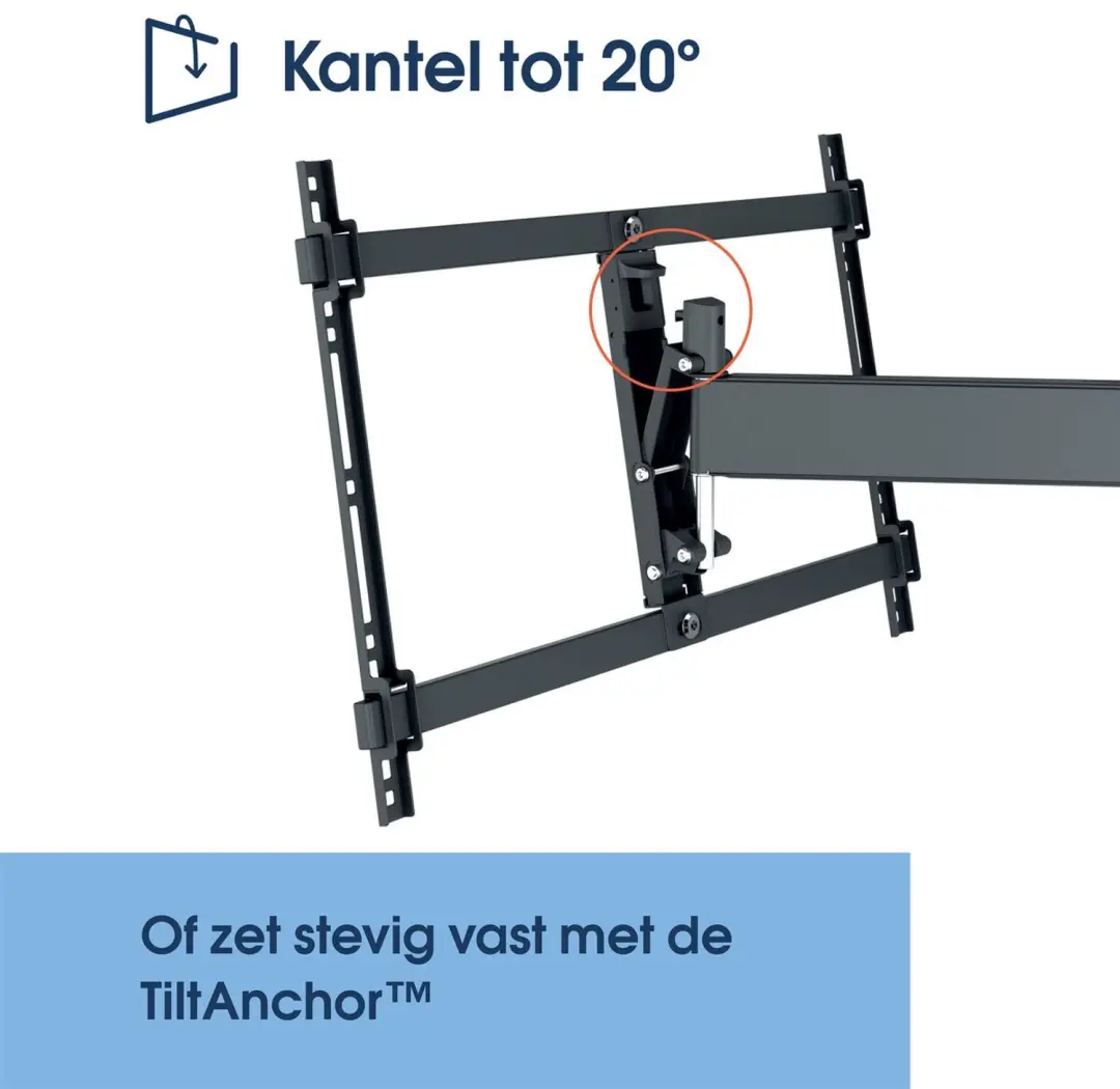 Vogel's COMFORT 4645 L TV-beugel 40-77 inch - Zwart - afbeelding 4 van 6