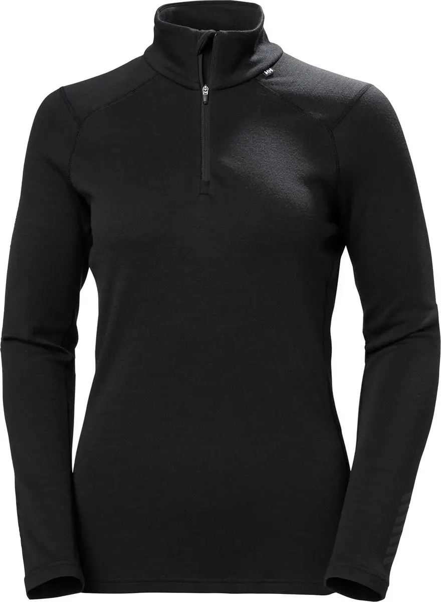 Helly Hansen Lifa Merino Midweight 1/2 Zip Dames - Zwart - L - afbeelding 5 van 6