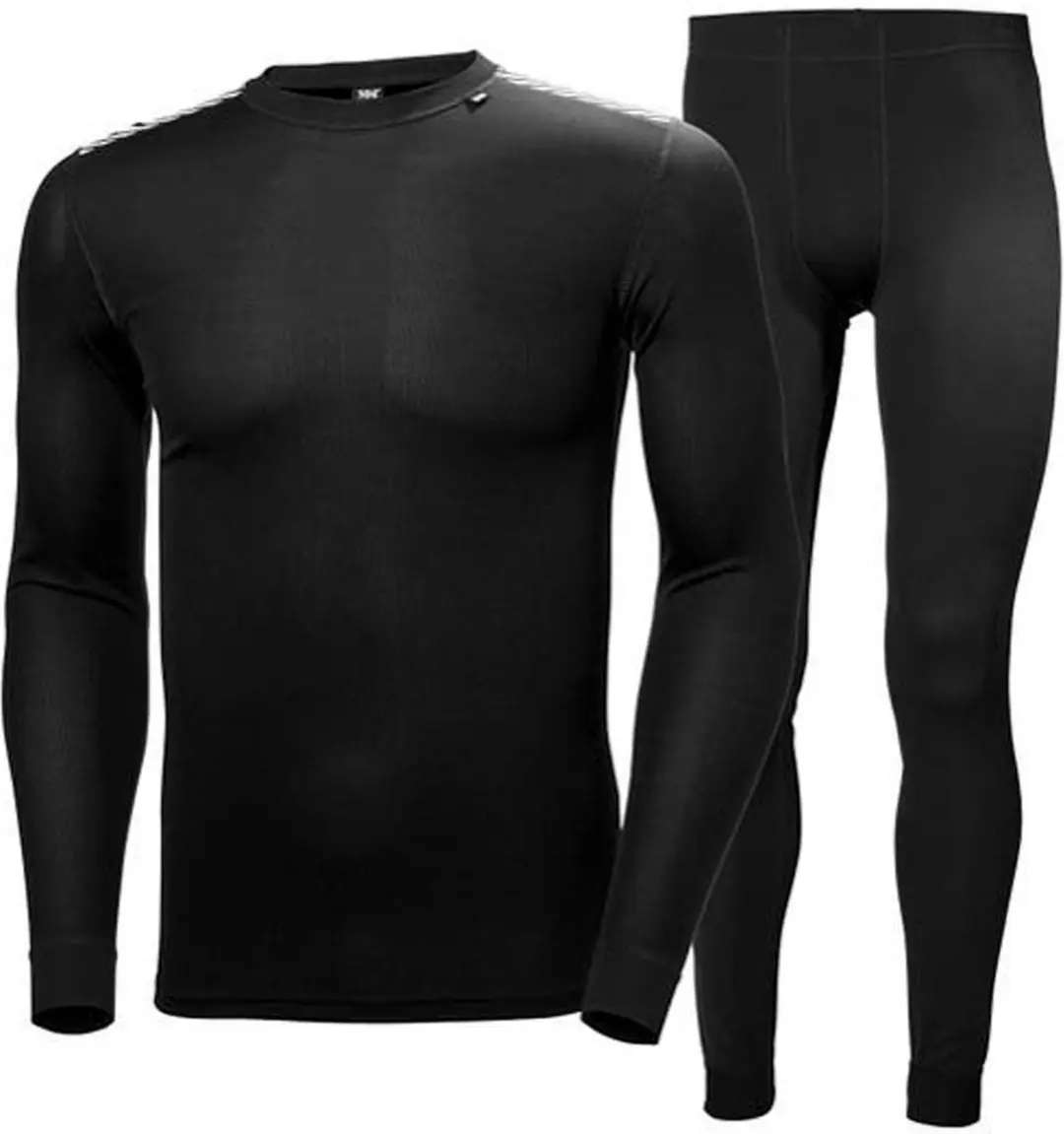 Helly Hansen Comfort Dry baselayer set  Sportshirt performance - Maat S  - Mannen - zwart - afbeelding 6 van 6