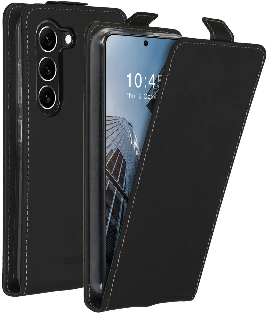 Accezz Hoesje Samsung Galaxy S23 Flipcase - Zwart