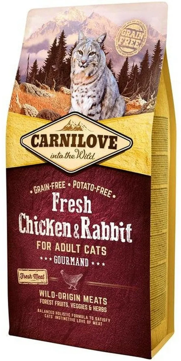 Carnilove Kat Grain Free Kip & Konijn 6kg