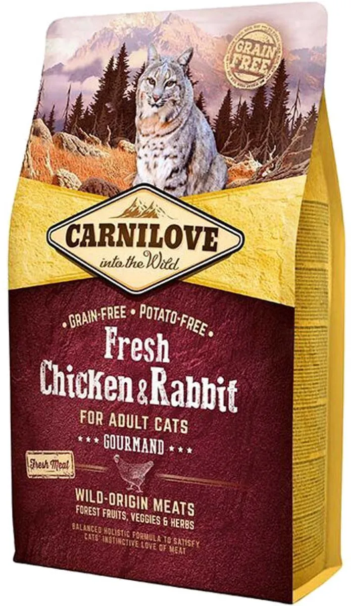 Carnilove Kat Grain Free Kip & Konijn 6kg