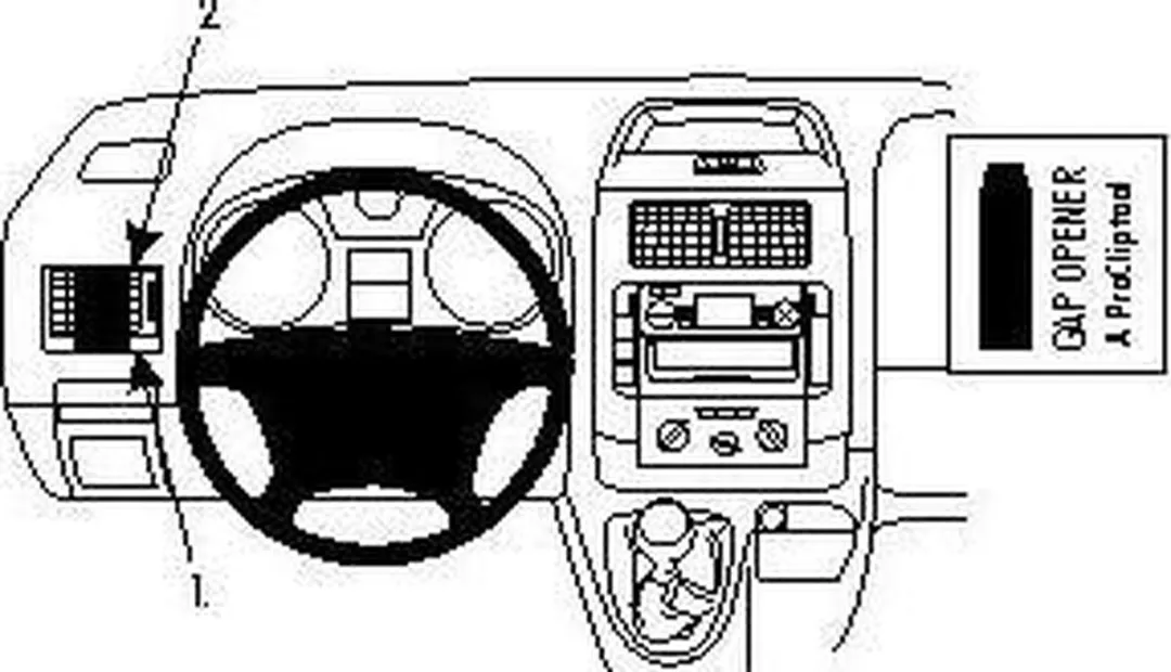 Brodit ProClip 803974 Houder - Citroën Jumpy/Fiat Scudo/Peugeot Expert - Zwart - afbeelding 6 van 6