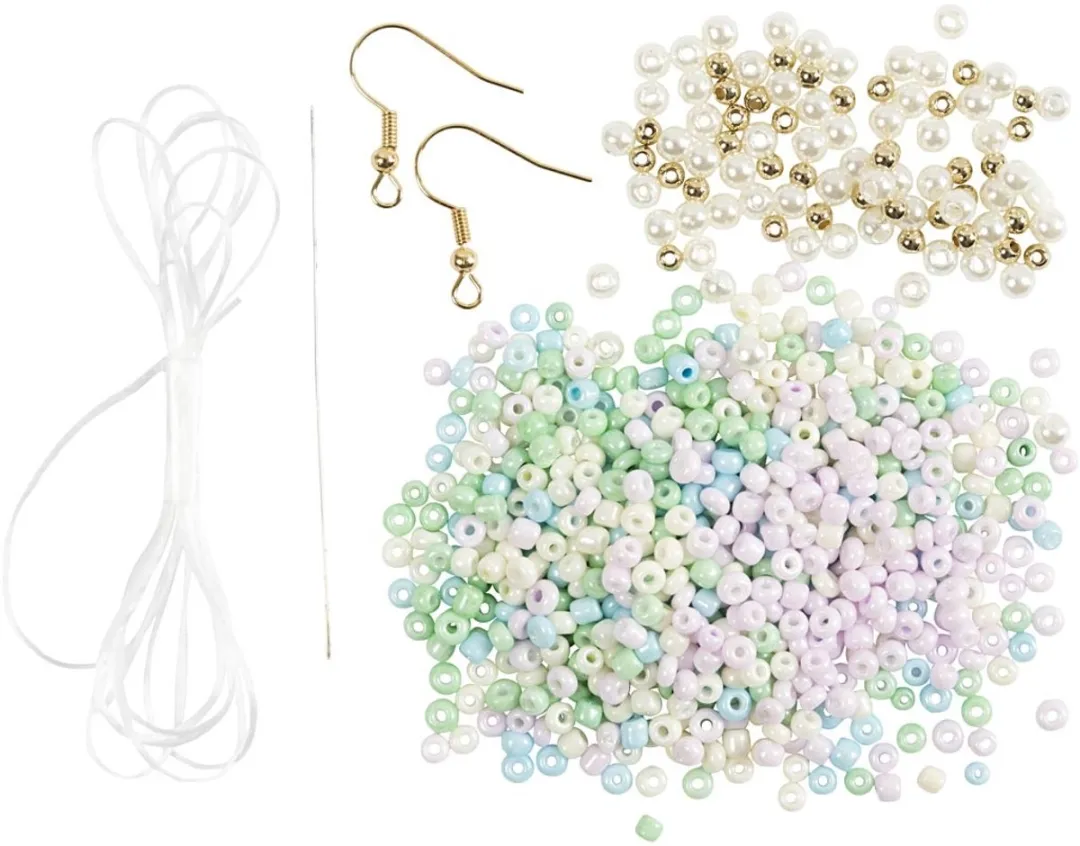 Creativ Company Mini Hobbyset Elastische Sieraden Bloemen - Multicolor