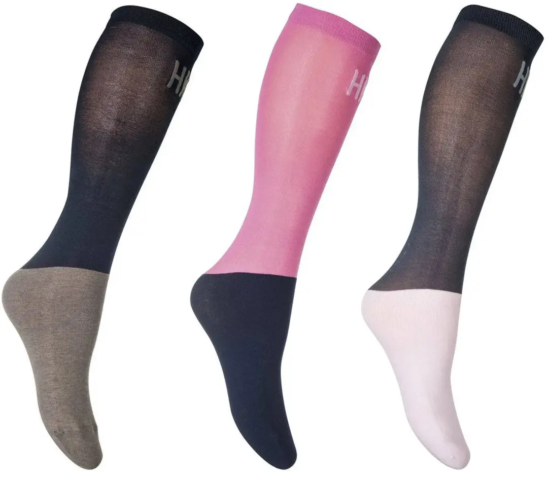 HKM Microcotton Rijsokken 3-pack - afbeelding 2 van 3