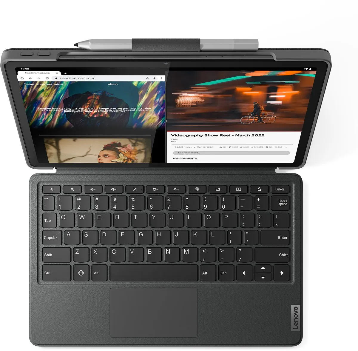 Lenovo ZG38C04505 Pogo Pin Toetsenbord - Grijs
