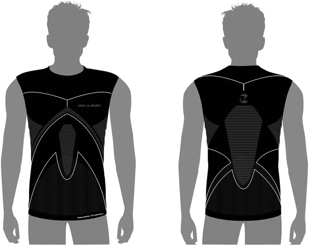 MASSI Evolution M/C Thermische Tanktop - Zwart - L - afbeelding 2 van 5