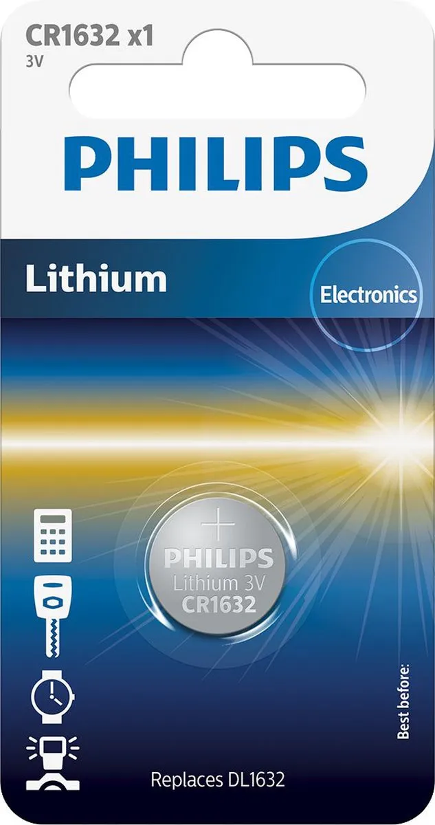 Philips CR1632 Knoopcelbatterij 120mAh