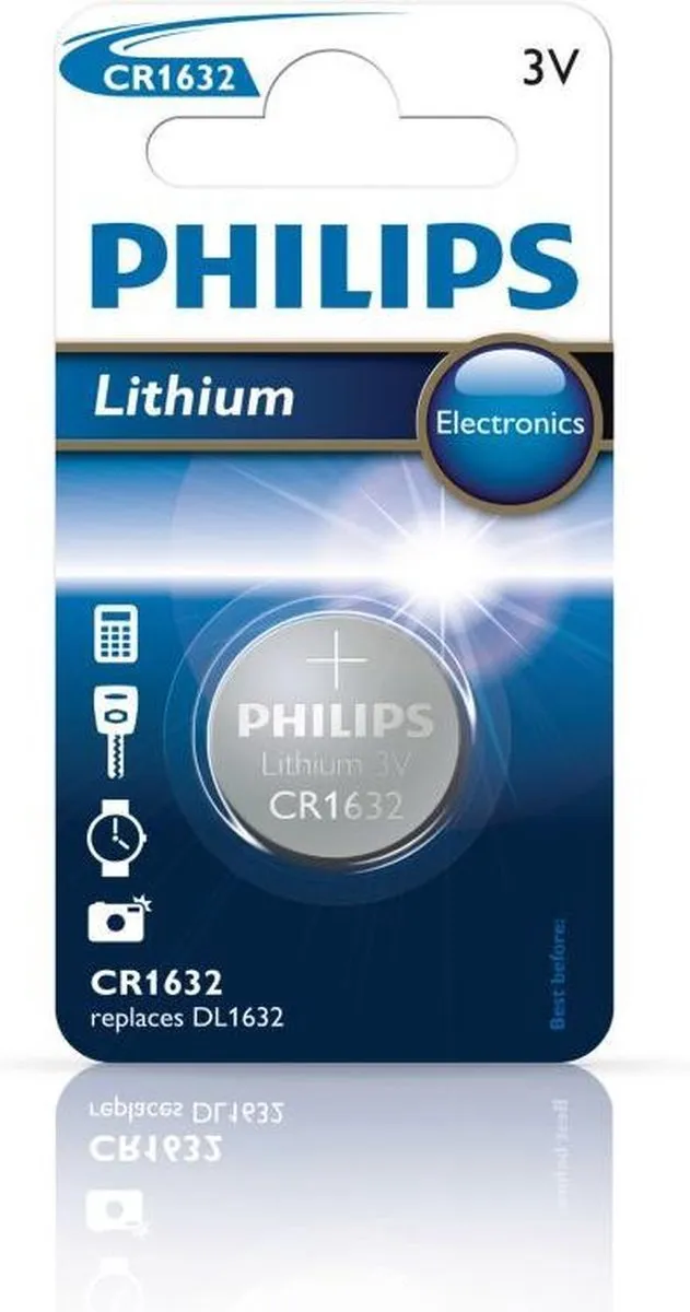 Philips CR1632 Knoopcelbatterij 120mAh