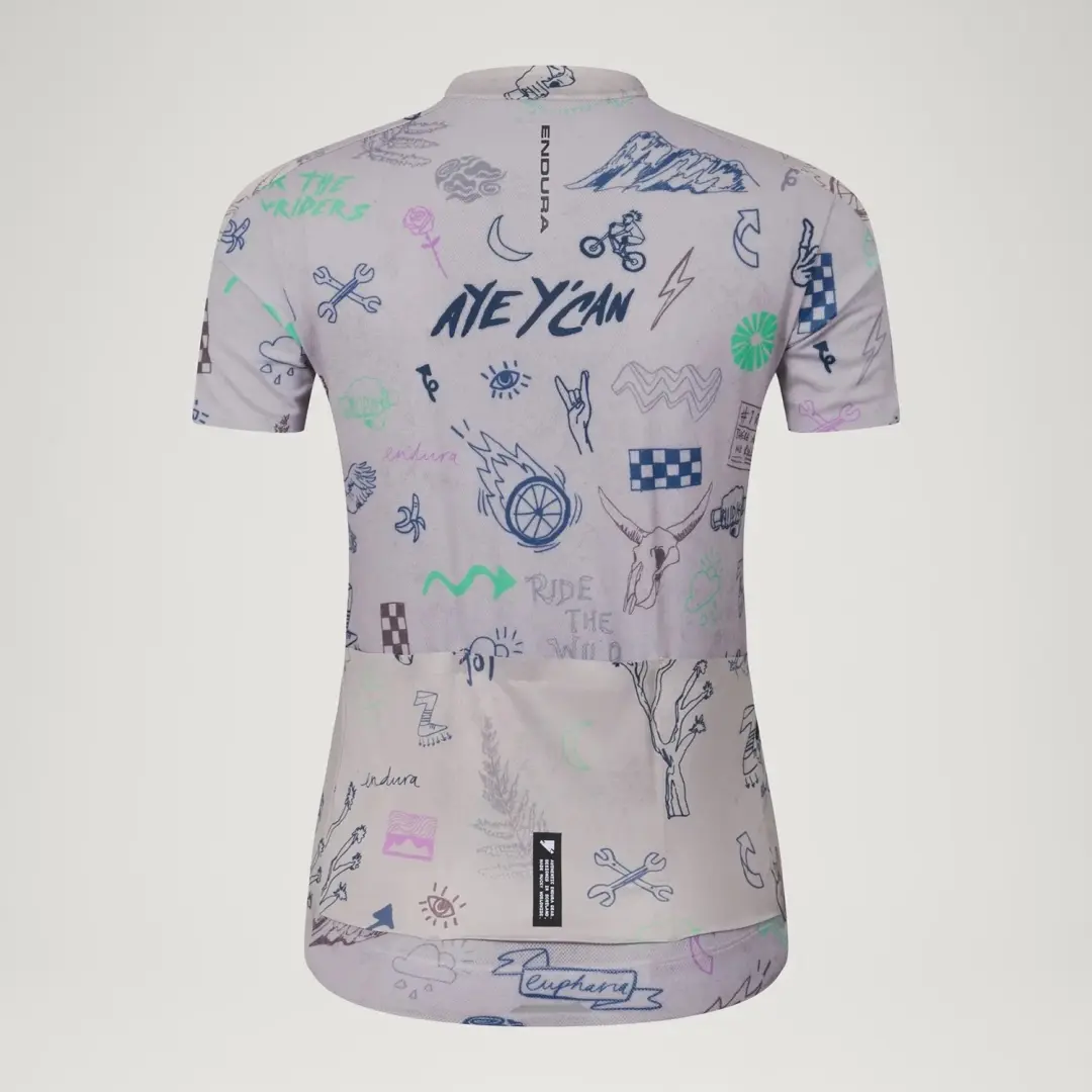 Endura Damestrui Pro SL Print - Zwart/Donkerblauw - M - afbeelding 4 van 6