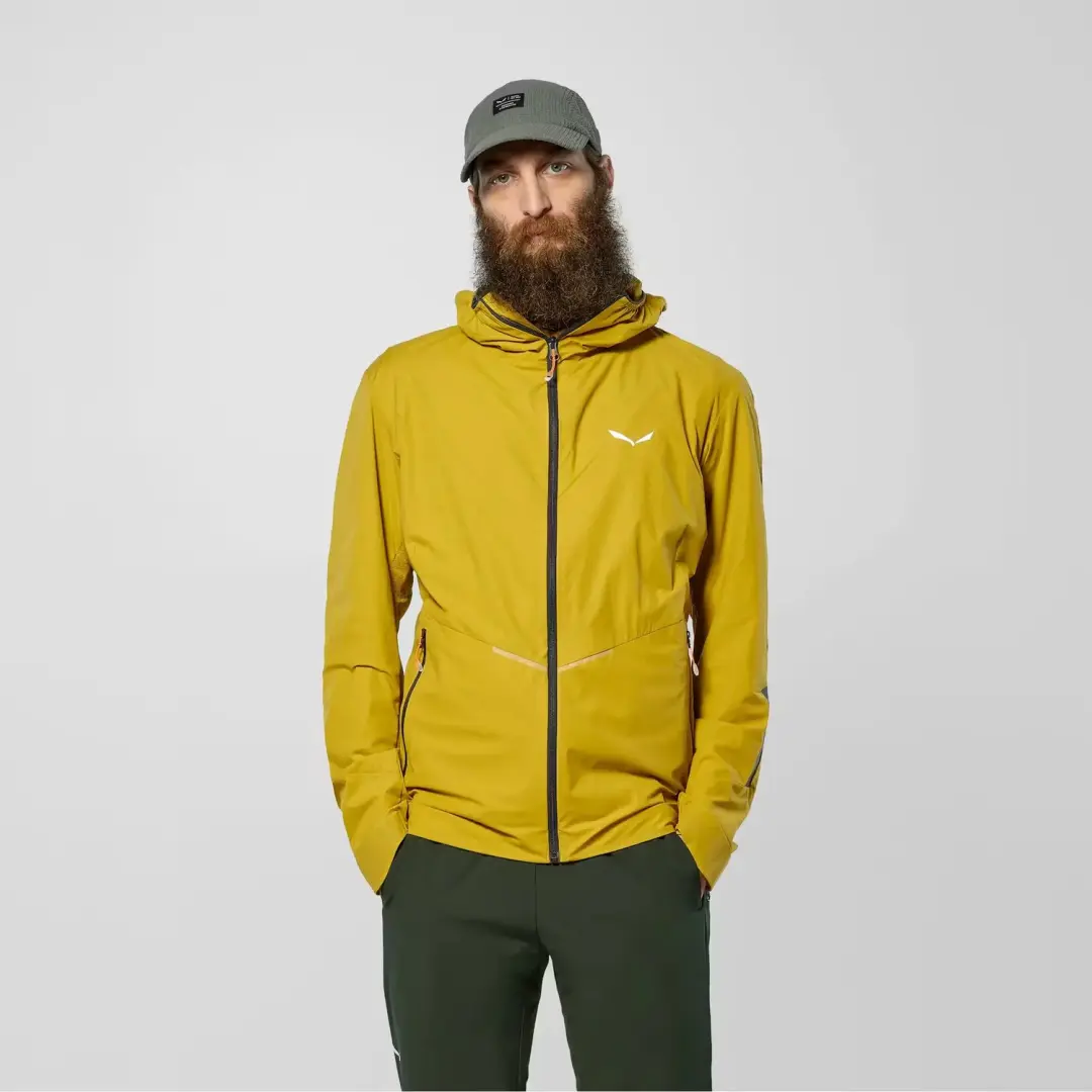 Salewa Pedroc Wind HD Waterdichte Jas - Olijf - S - afbeelding 2 van 6
