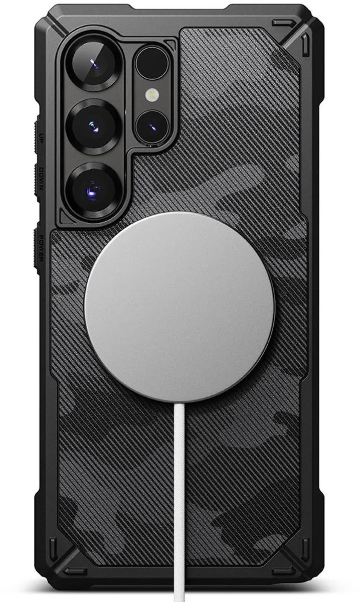 Ringke Rugged Gear Magnetische Hoes Samsung Galaxy S25 Ultra Camo Zwart