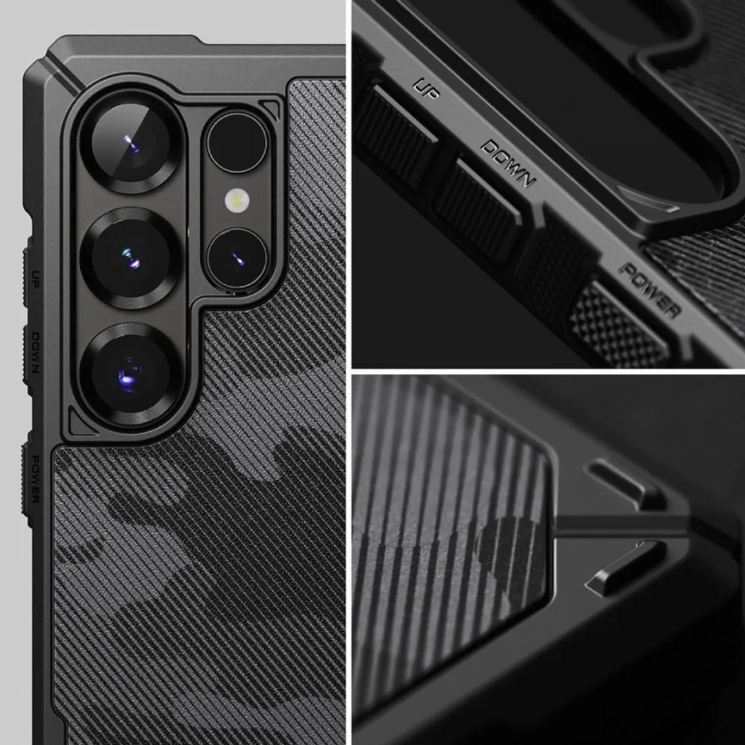 Ringke Rugged Gear Magnetische Hoes Samsung Galaxy S25 Ultra Camo Zwart