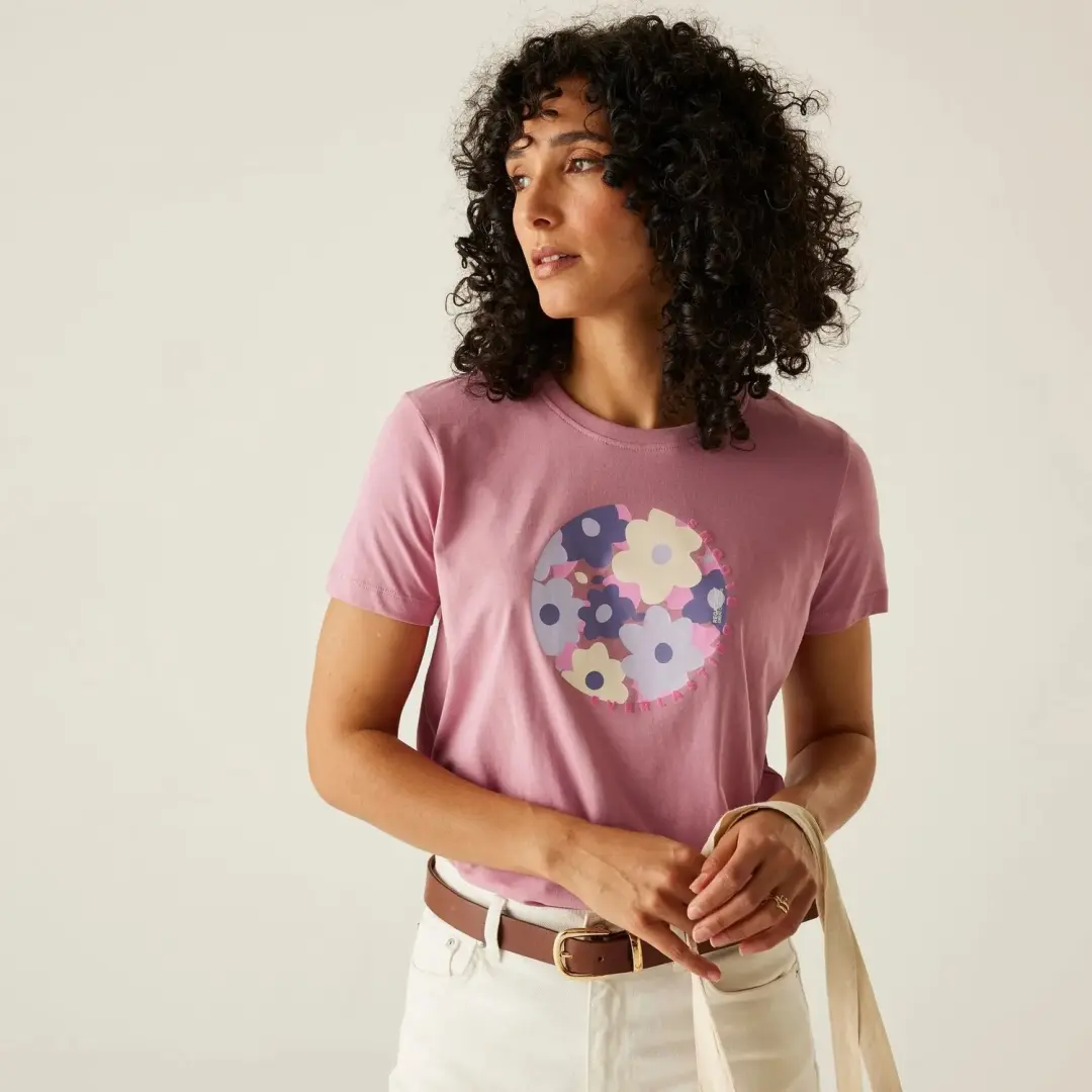 Regatta Filandra VX Dames-T-shirt - Roze - afbeelding 6 van 6
