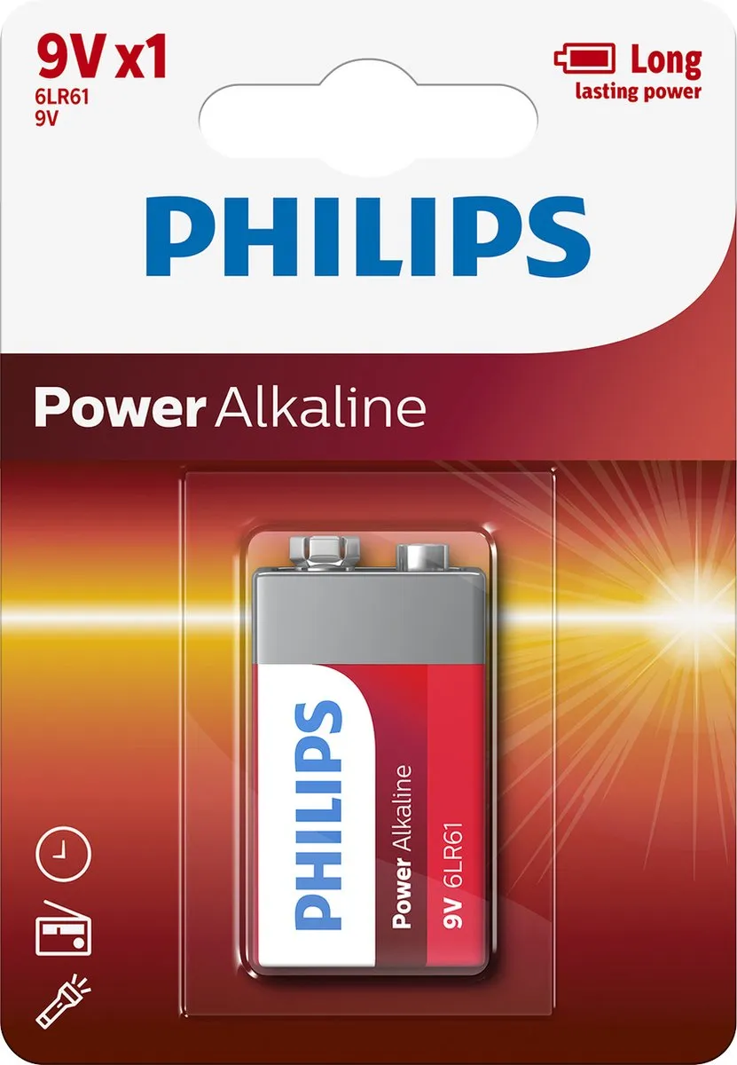 Philips 9V E-Batterij 550mAh