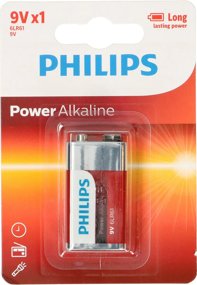 Philips 9V E-Batterij 550mAh