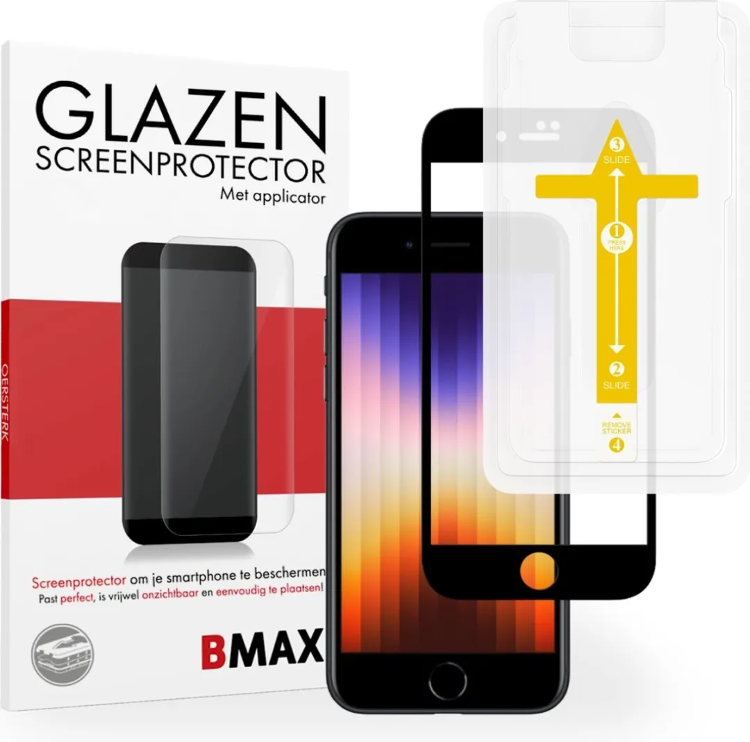 BMAX iPhone SE 2022 Full Cover Gehard Glas