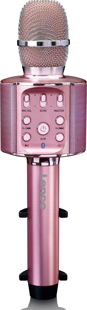 Lenco BMC-090PK Karaoke Microfoon - Bluetooth - Roze
