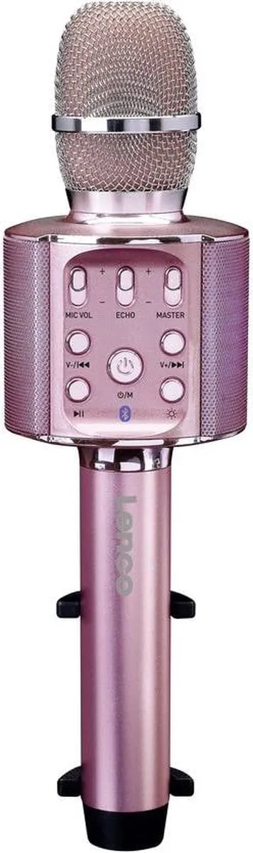 Lenco BMC-090PK Karaoke Microfoon - Bluetooth - Roze