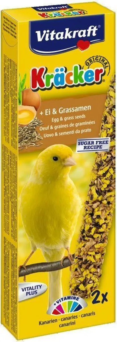 Vitakraft Kanarie Kracker Ei Vogelsnack - 2 Stuks
