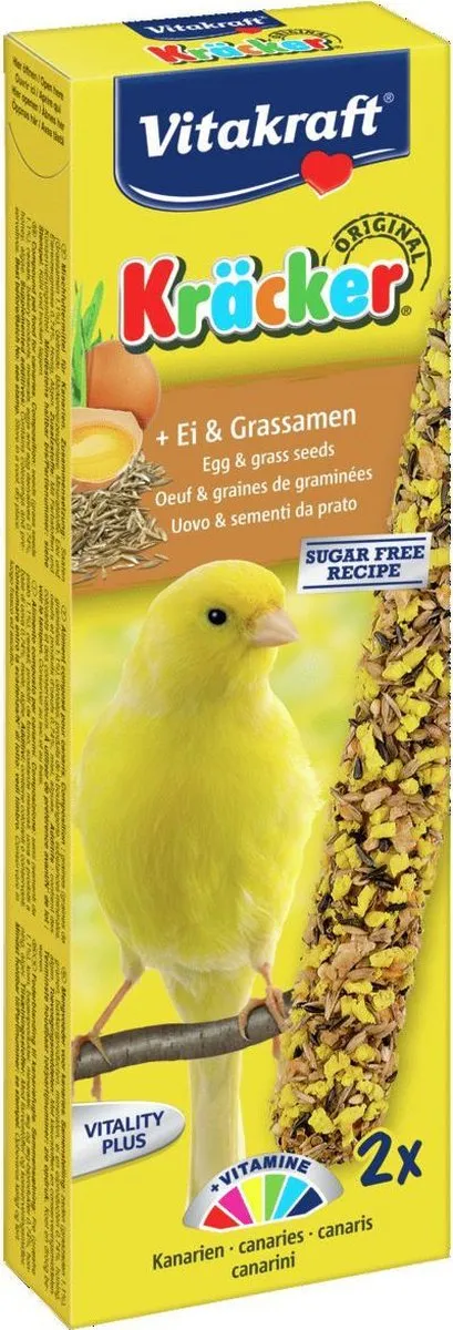 Vitakraft Kanarie Kracker Ei Vogelsnack - 2 Stuks