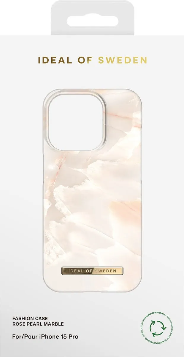 iDeal of Sweden iPhone 15 Pro Backcover Rose Pearl Marble