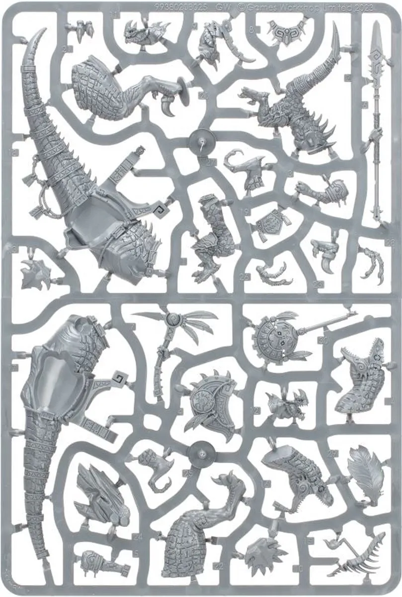 Games Workshop Seraphon Saurus Scar-Veteran op Aggradon - 30 Onderdelen
