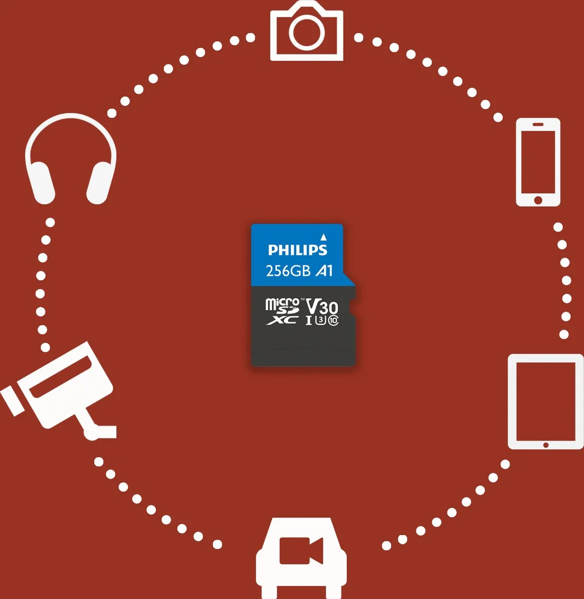 Philips microSDXC FM25MP65B/00 256GB - Class 10 UHS-I U3