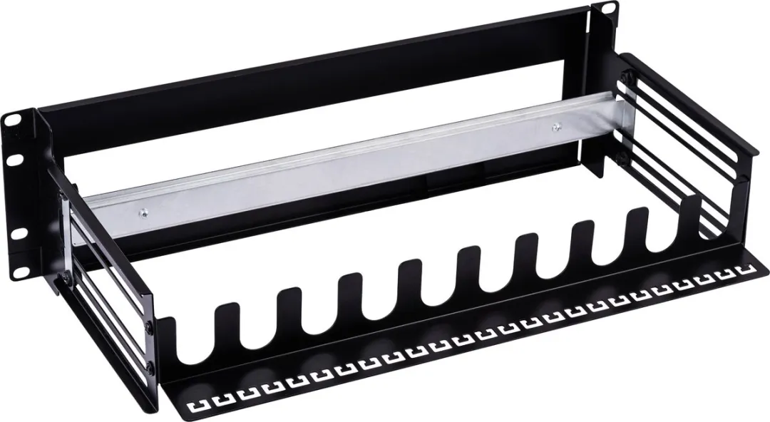 InLine 19106A DIN-rail Paneel 3U - Zwart/Grijs