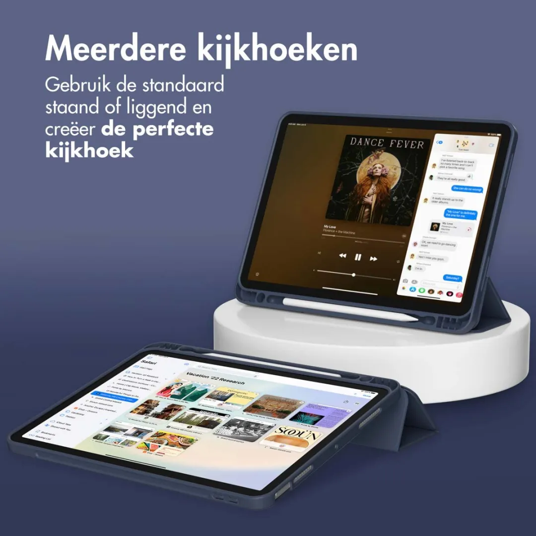 Accezz Tablethoes SH00071307 - Apple iPad Air 11 - Donkerblauw