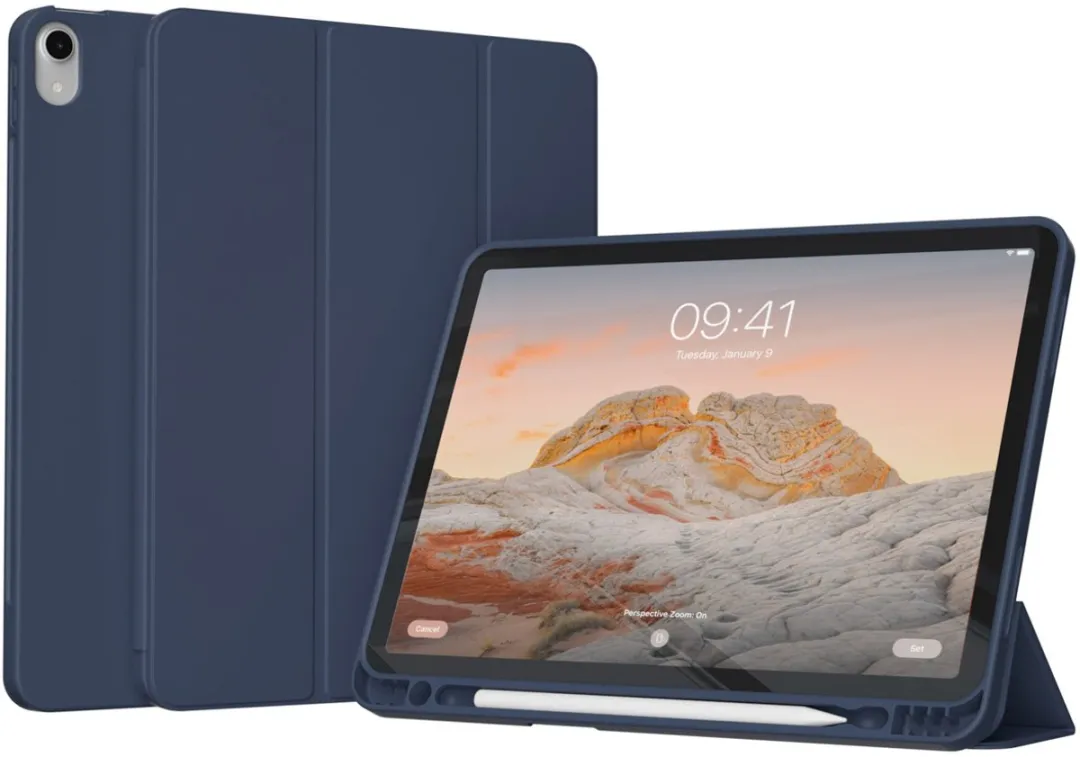 Accezz Tablethoes SH00071307 - Apple iPad Air 11 - Donkerblauw