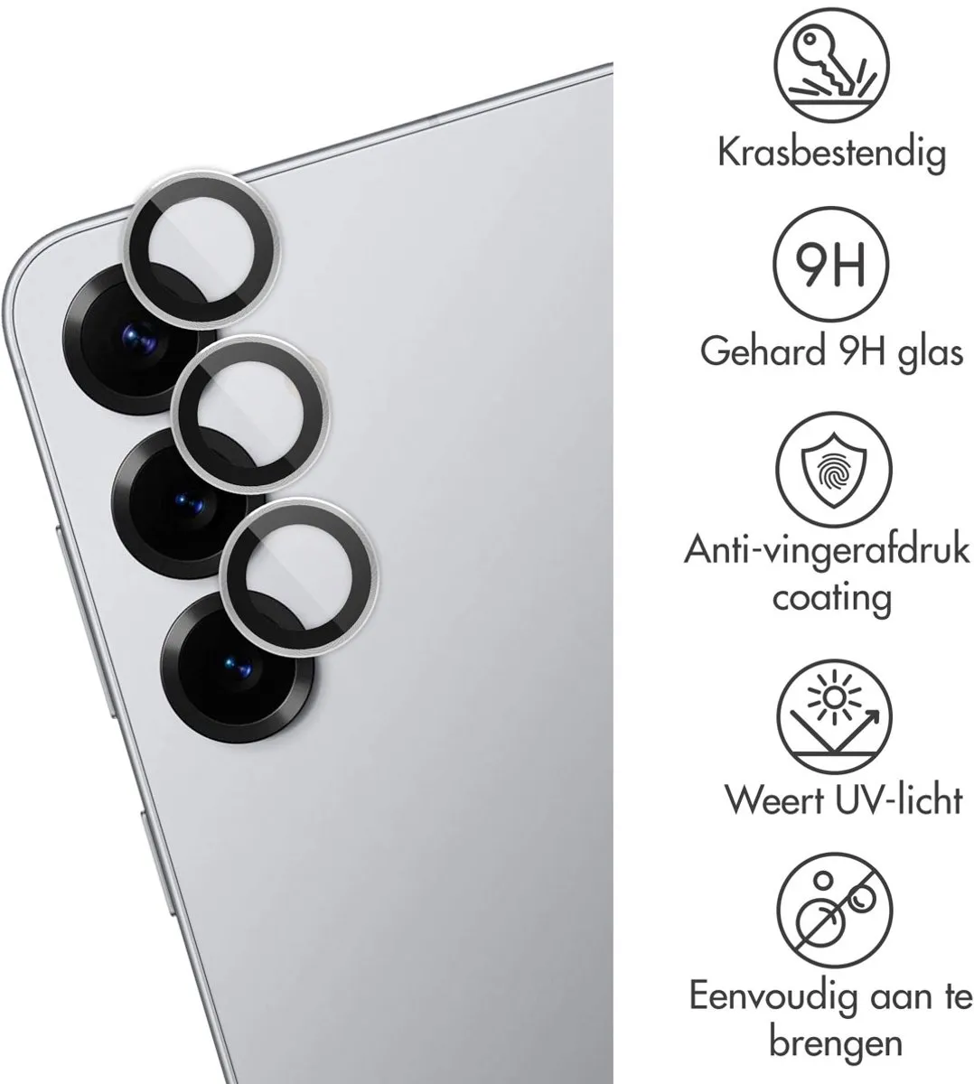 Imoshion Camera Lens Protector S25 Plus - 2 Stuks - Silver Shadow