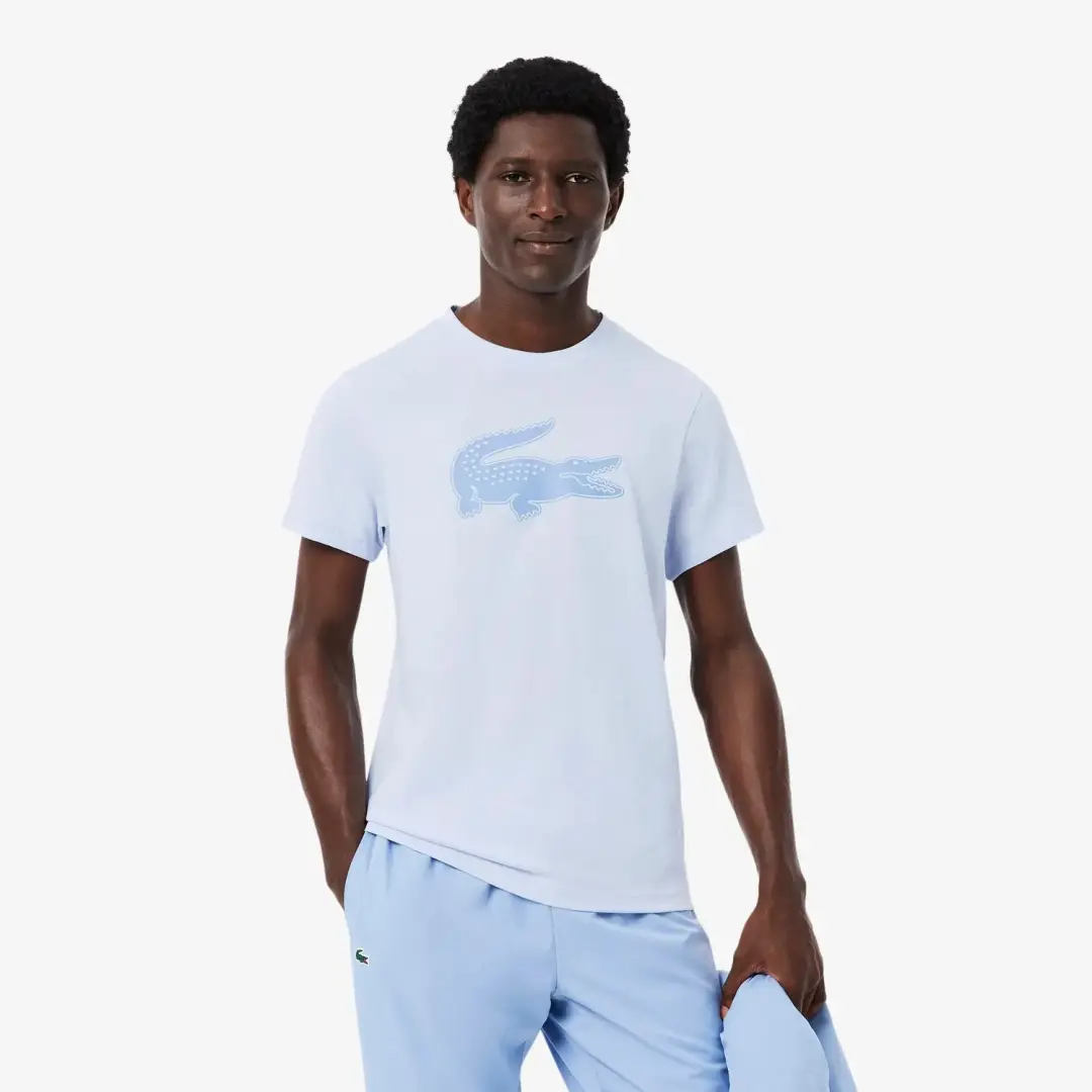 Lacoste Sport Ultra Dry Logo T-shirt - Navy - afbeelding 6 van 6