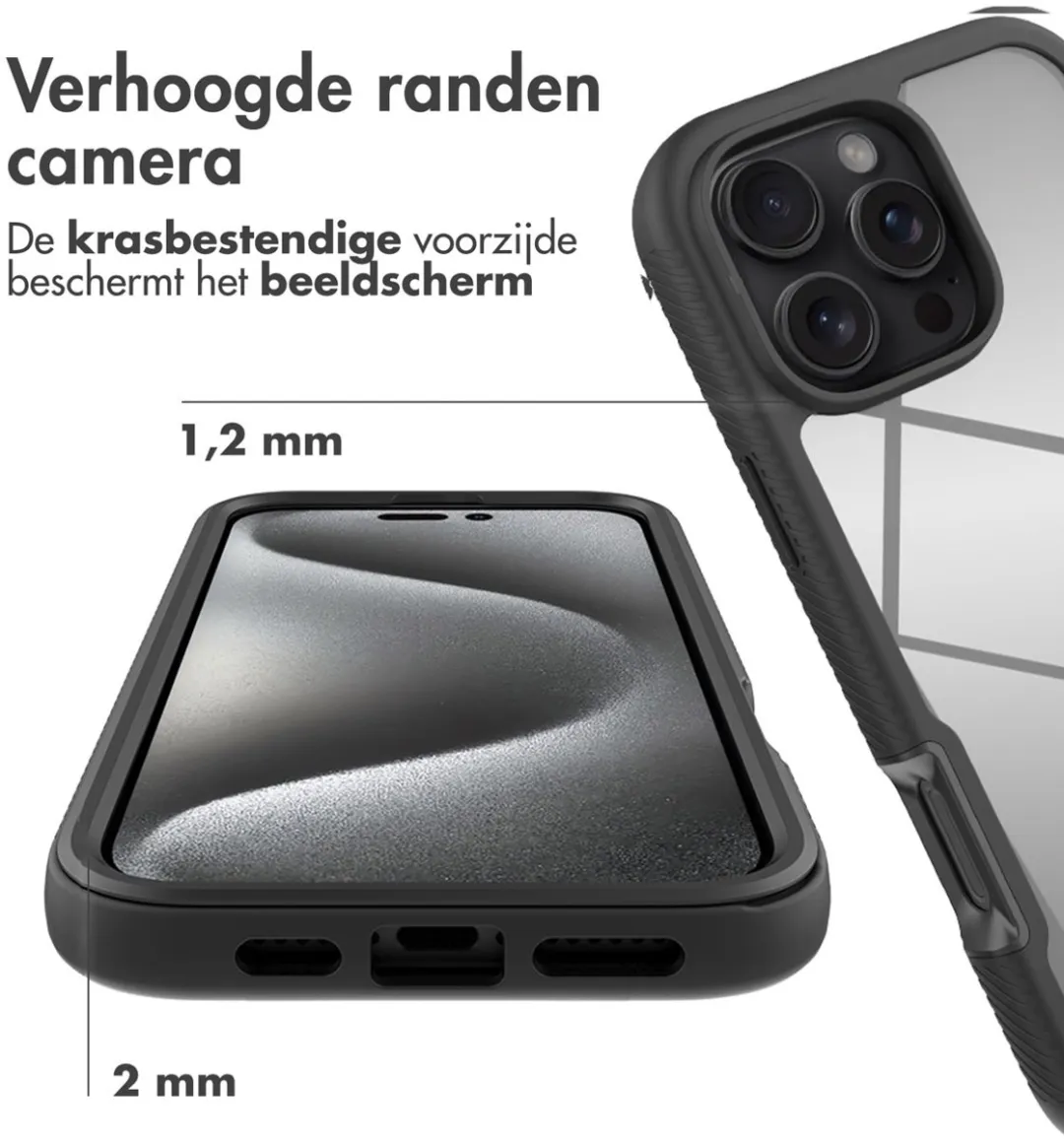 Imoshion Hoesje iPhone 16 Pro Max - Zwart