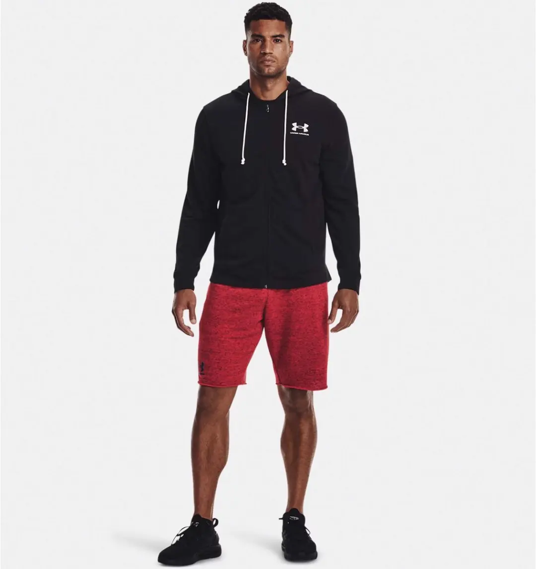 Under Armour Rival Terry Trui Heren - Black/Onyx White - afbeelding 5 van 6